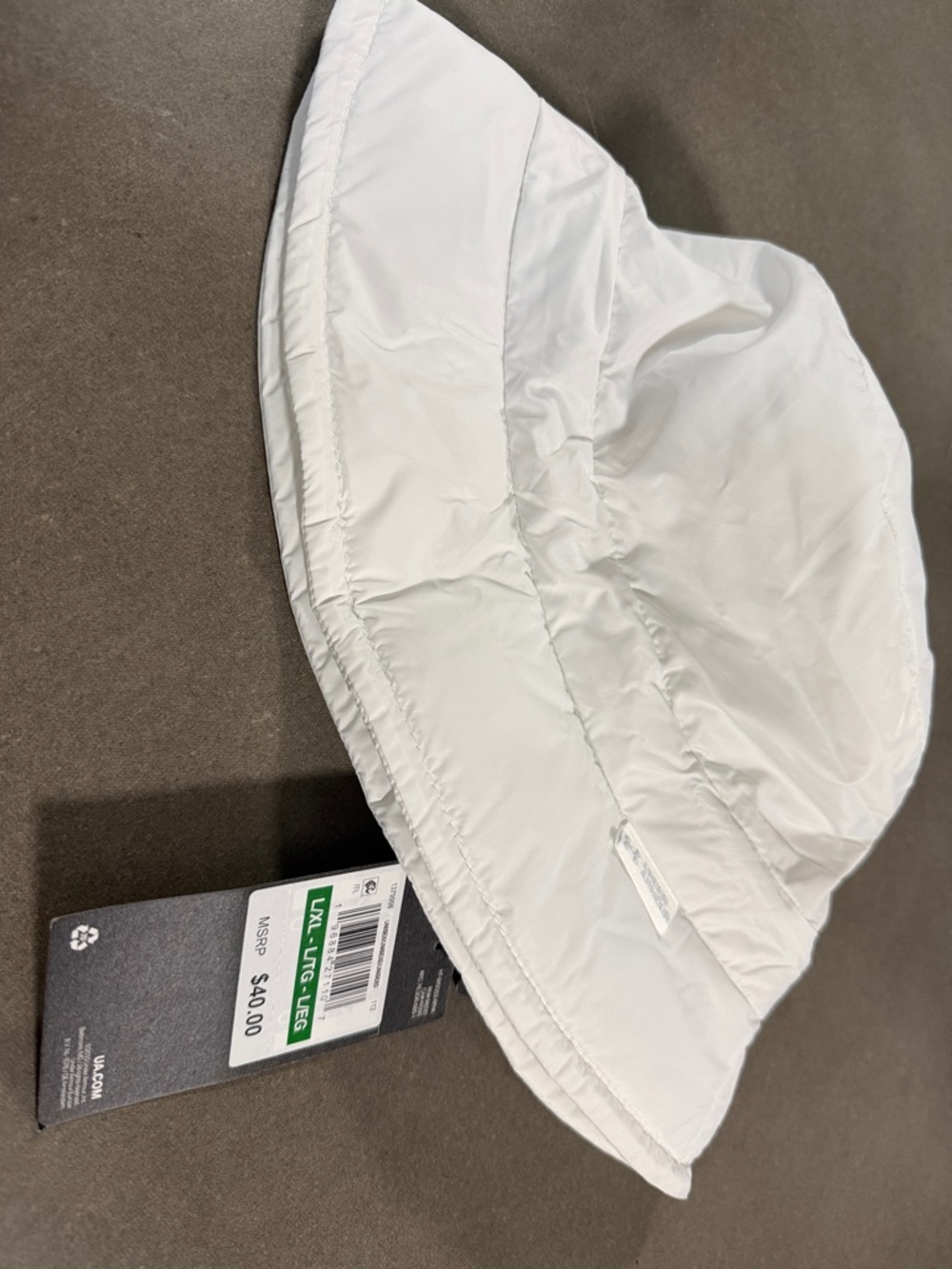 Under Armour White Puffer Bucket Hat